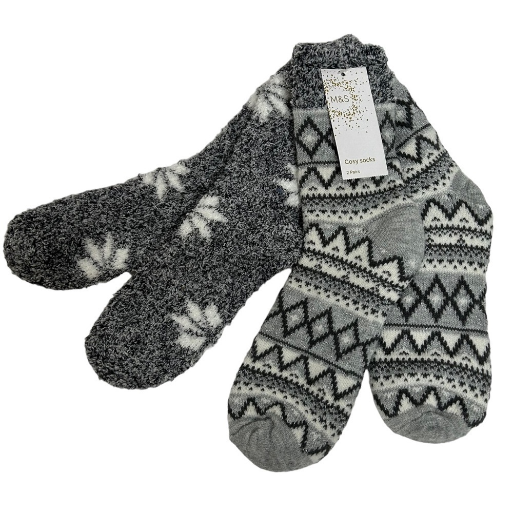 M&S Cosy Socks 2 Pair
